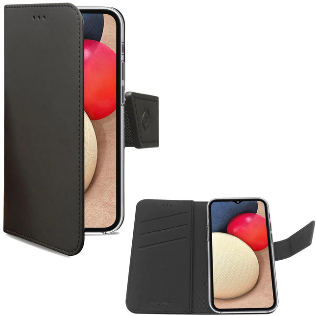 Brieftaschenetui Galaxy A02s SM-A025F Schwarz