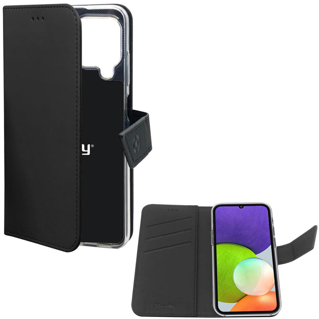 Brieftaschenetui Galaxy A22 4G Schwarz