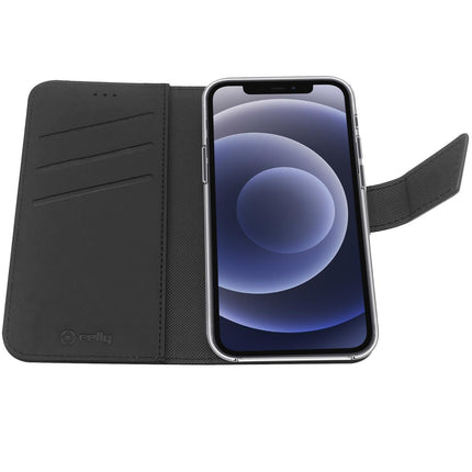 Étui portefeuille pour iPhone 13 Mini Noir