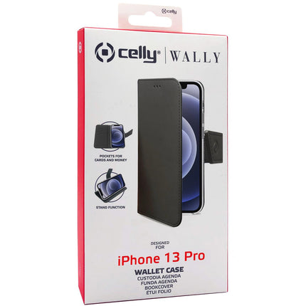 Wallet Case iPhone 13 Pro Schwarz