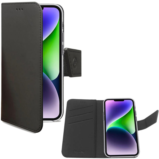 Wallet Case iPhone 14 Plus Schwarz