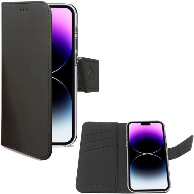 Wallet Case iPhone 14 Pro Max Schwarz