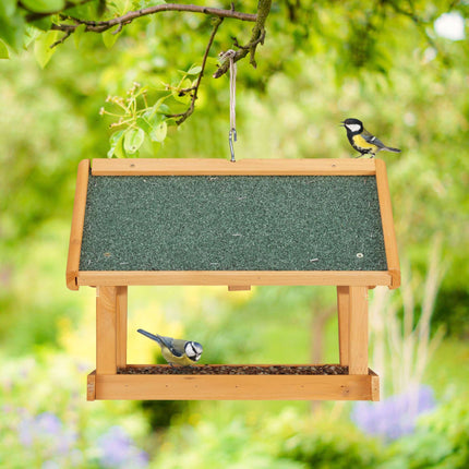 Wall for bird feeders