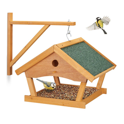 Wall for bird feeders