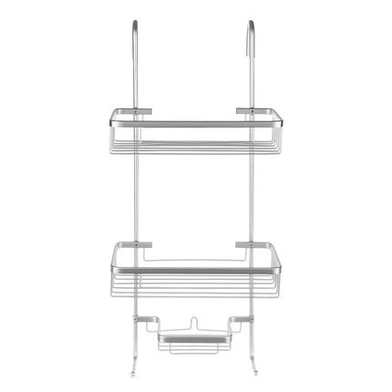 Wall-hung shower shelf - silver