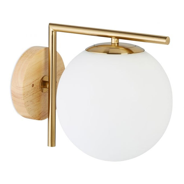 Wandleuchte GLOBI messingfarben