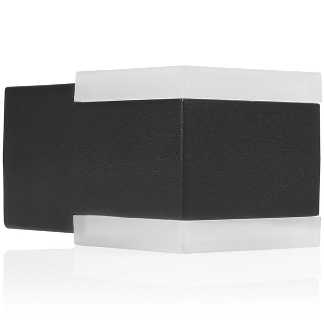 Wandleuchte Up-/Downlight Aluminium Schwarz