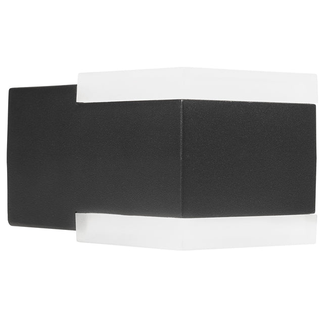 Wandleuchte Up-/Downlight Aluminium Schwarz