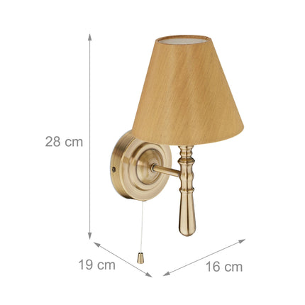 Wall lamp with screen