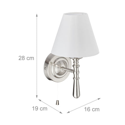 Wall lamp with screen