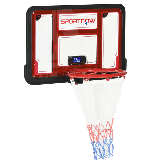 Wandmontierte Basketballkorbanlage mit elektronischer Anzeigetafel