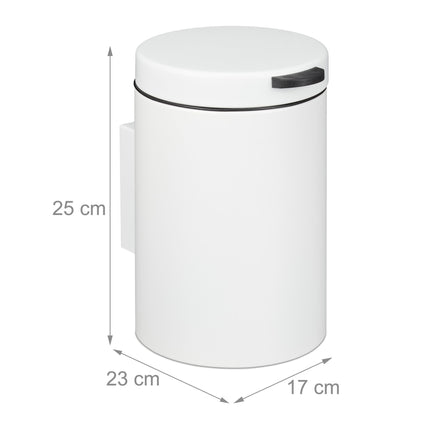 Wall-mounted bathroom container 3 liters