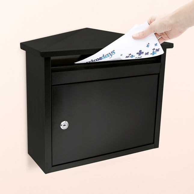 Wandbriefkasten schwarz