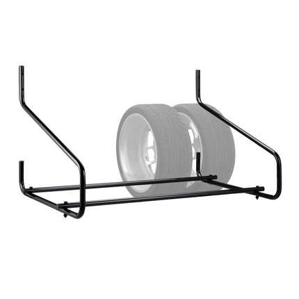 Wall-mounted tire holder