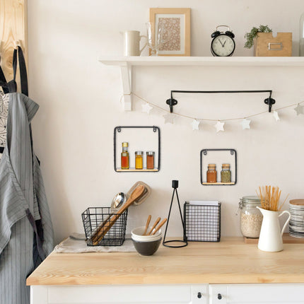 Wall shelf cube set of 2