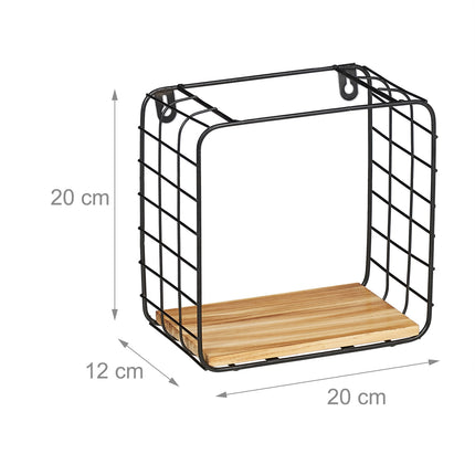 Wall shelf cube set of 2