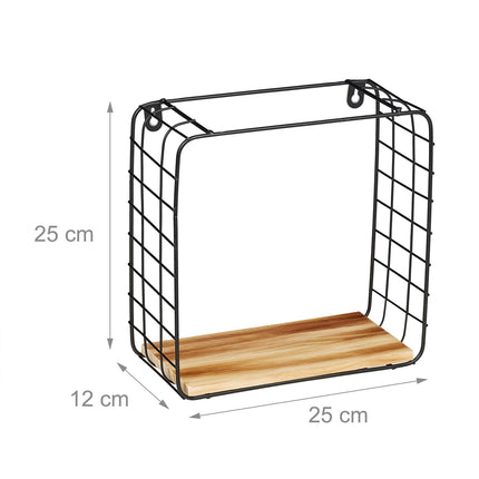 Wall shelf cube set of 2
