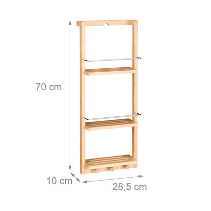 Wall shelf with 3 shelves