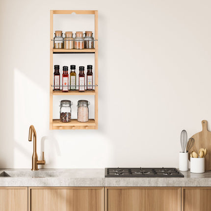 Wall shelf with 3 shelves