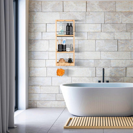 Wall shelf with 3 shelves