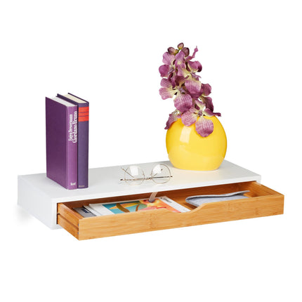 Wall shelf with drawer