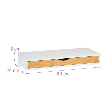 Wall shelf with drawer