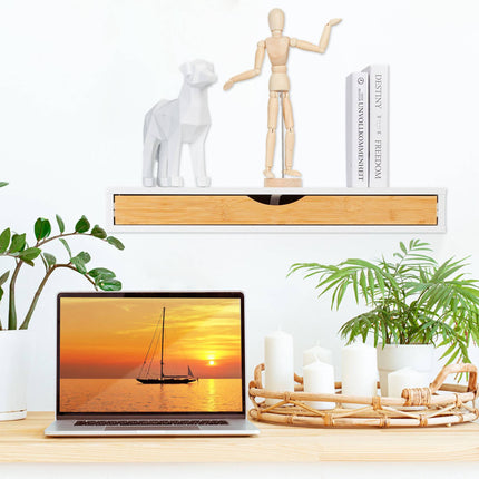 Wall shelf with drawer