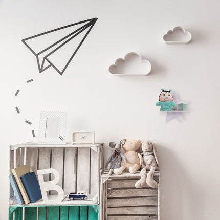 Wandregal mit Sternen fürs Kinderzimmer