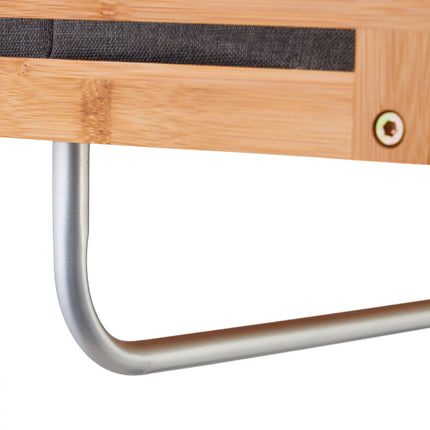 Wall shelf with towel holder