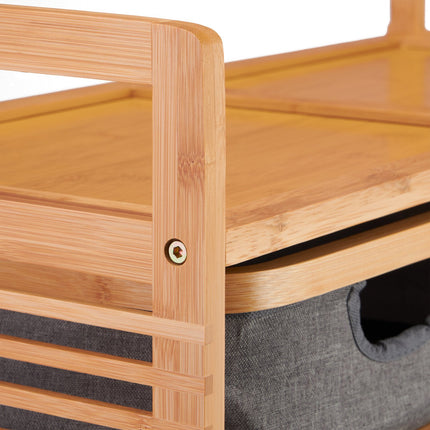 Wall shelf with towel holder