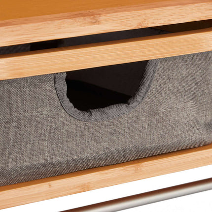 Wall shelf with towel holder
