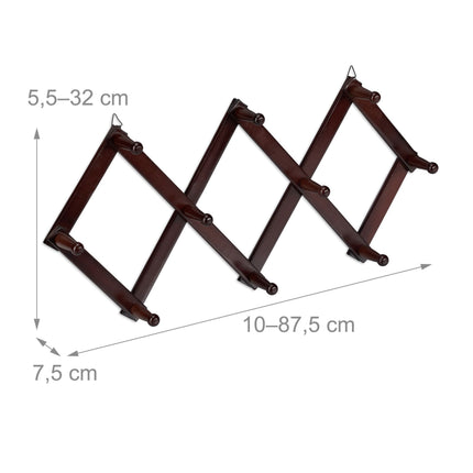 Étagère murale pliable en bois