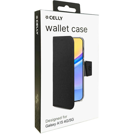 Wally Wallet Case Galaxy A15 4G / A15 5G Schwarz