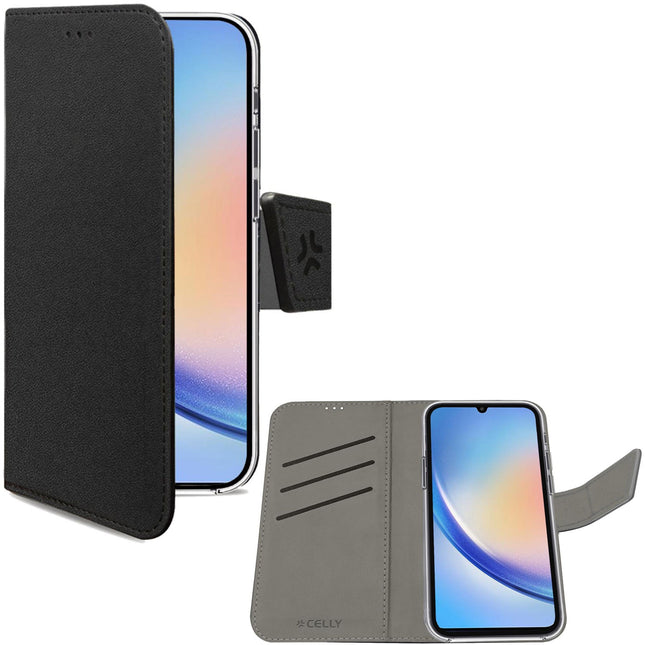 Wally Wallet Case Galaxy A35 5G Schwarz