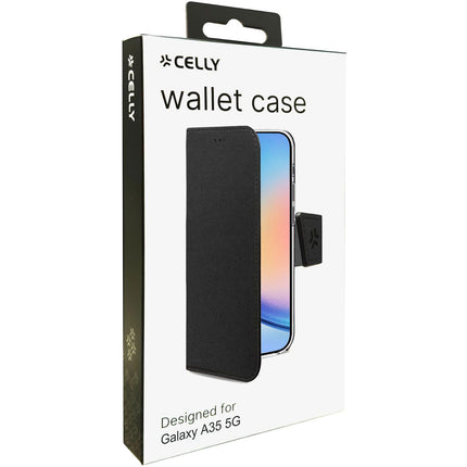 Wally pouzdro peněženka Galaxy A35 5G, černá