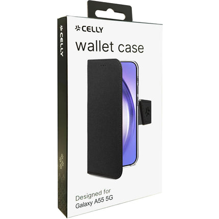Wally Wallet Case Galaxy A55 5G Schwarz