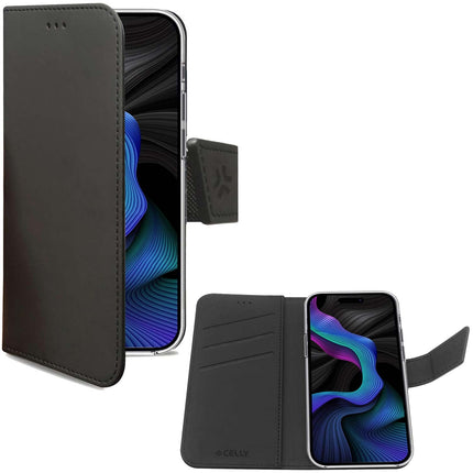 Wally Wallet Case Galaxy S23 FE Schwarz