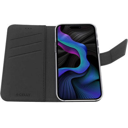 Wally Wallet Case Galaxy S23 FE Schwarz