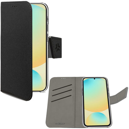 Wally Wallet Case Galaxy S24 FE Schwarz