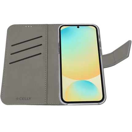 Wally Wallet Case Galaxy S24 FE Schwarz