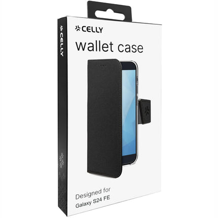 Wally Wallet Case Galaxy S24 FE Schwarz