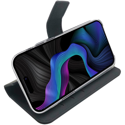 Wally Wallet Case iPhone 15 Black