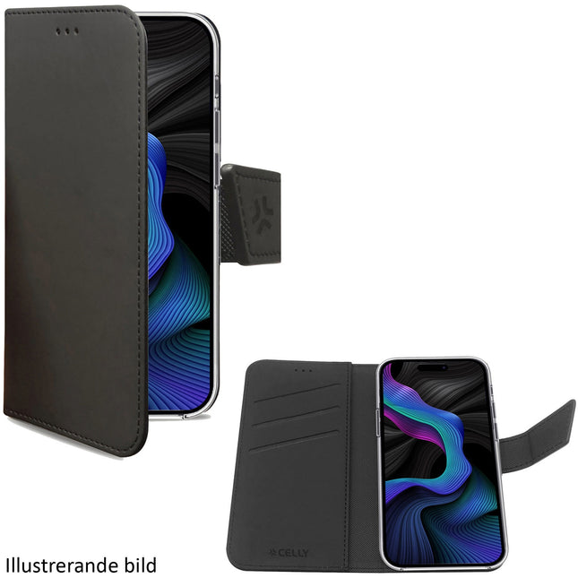 Wally Wallet Case iPhone 16 Schwarz