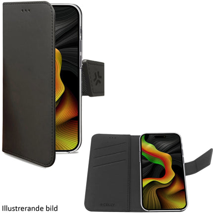 Wally Wallet Case iPhone 16 Pro Max Schwarz