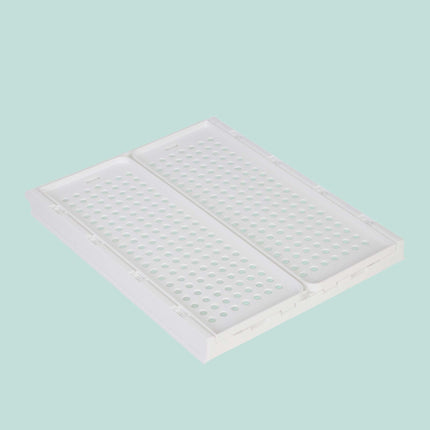 Kleiderschrank-Organizer-Set, 5 stapelbare weiße Boxen