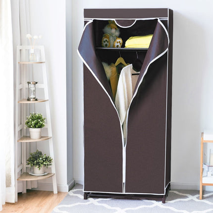Kleiderschrank Textilschrank Garderobe Stoffschrank mit Kleiderstange 75x50x170cm