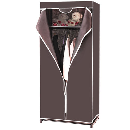 Kleiderschrank Textilschrank Garderobe Stoffschrank mit Kleiderstange 75x50x170cm