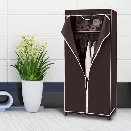 Kleiderschrank Textilschrank Garderobe Stoffschrank mit Kleiderstange 75x50x170cm