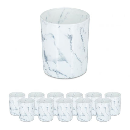 Warm light holder white set of 12