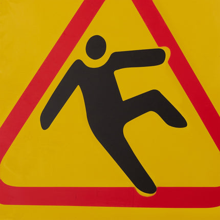 Warnschild Nasser Boden